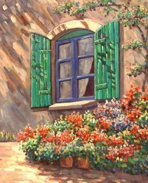 yxf053eB scenery impressionism garden garden Oil Paintings